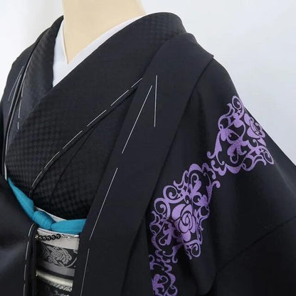 【新古品】tomihisa 新品 薔薇 アイアン調 着物 正絹 ロング丈 仕付け糸付 長羽織 5160