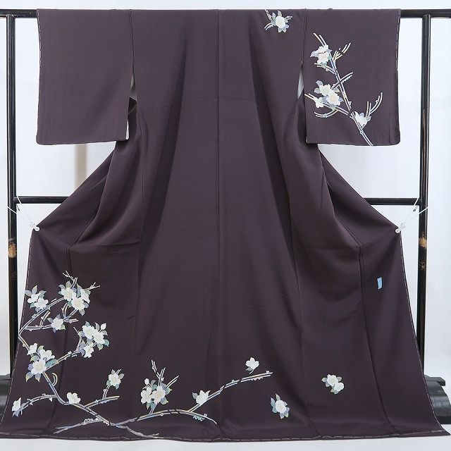 【新古品】tomihisa 新品 手描き友禅 桜 着物 正絹 仕付け糸付 訪問着 5169