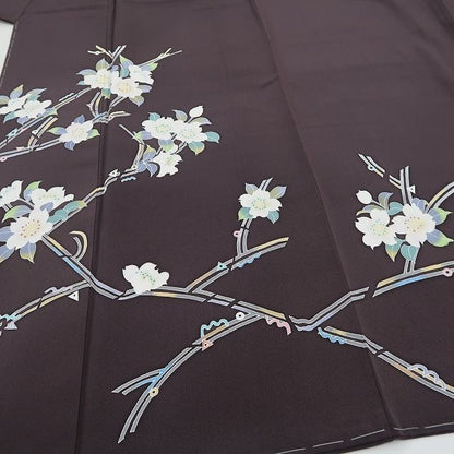【新古品】tomihisa 新品 手描き友禅 桜 着物 正絹 仕付け糸付 訪問着 5169