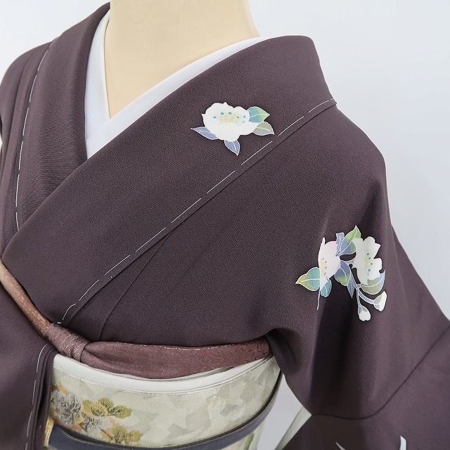【新古品】tomihisa 新品 手描き友禅 桜 着物 正絹 仕付け糸付 訪問着 5169