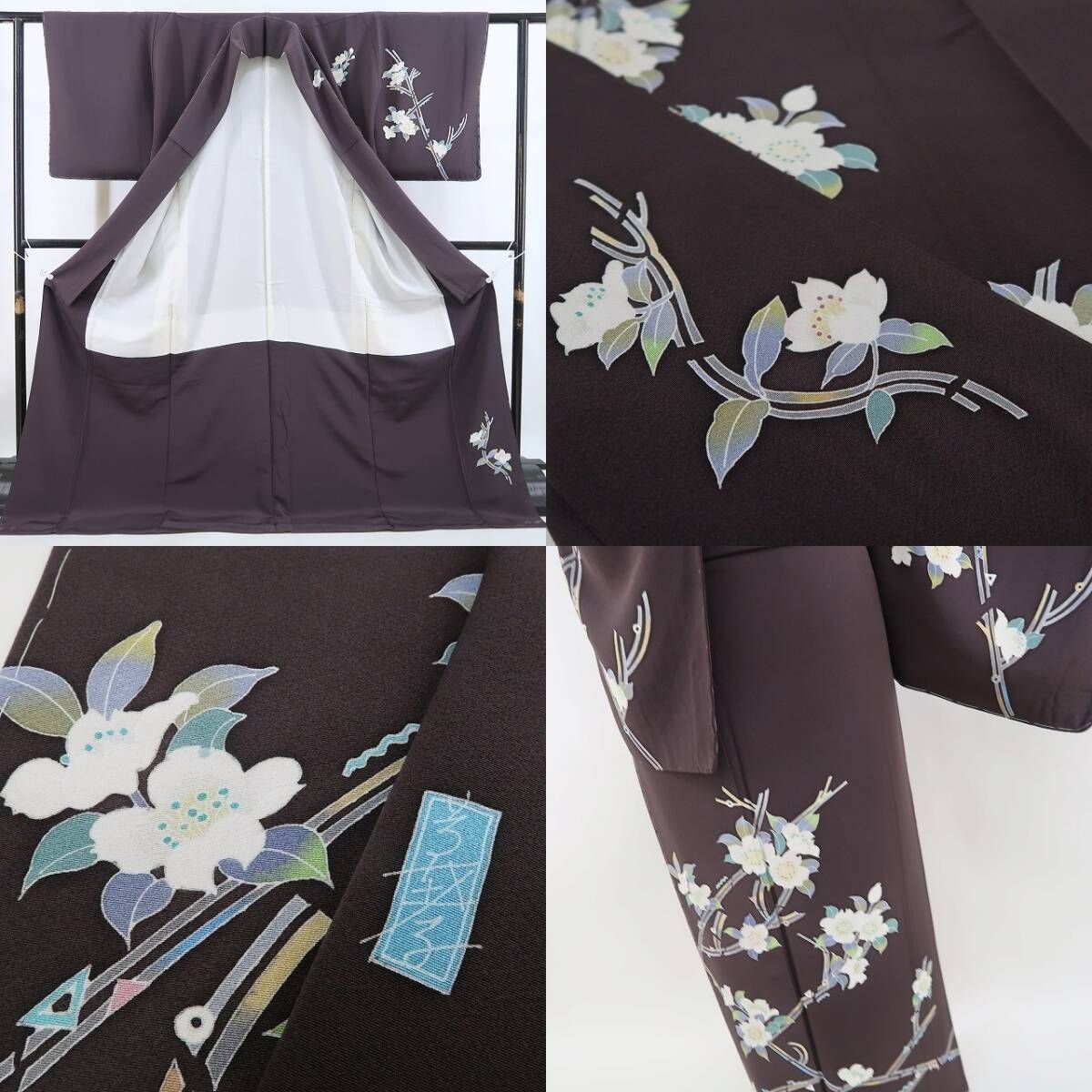 【新古品】tomihisa 新品 手描き友禅 桜 着物 正絹 仕付け糸付 訪問着 5169