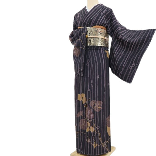 【中古】tomihisa 美品 蔦 着物 正絹 仕付け糸付 訪問着 5181