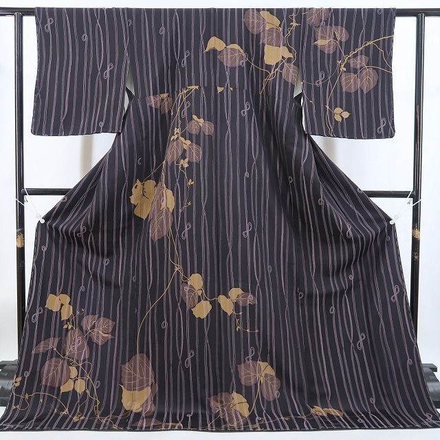 【中古】tomihisa 美品 蔦 着物 正絹 仕付け糸付 訪問着 5181
