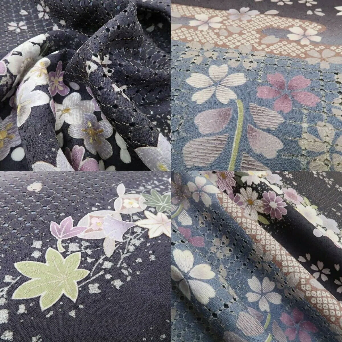 【新古品】tomihisa 新品 総スワトウ刺繍 落款 桜 着物 正絹 仕付け糸付 作家物 訪問着 5307