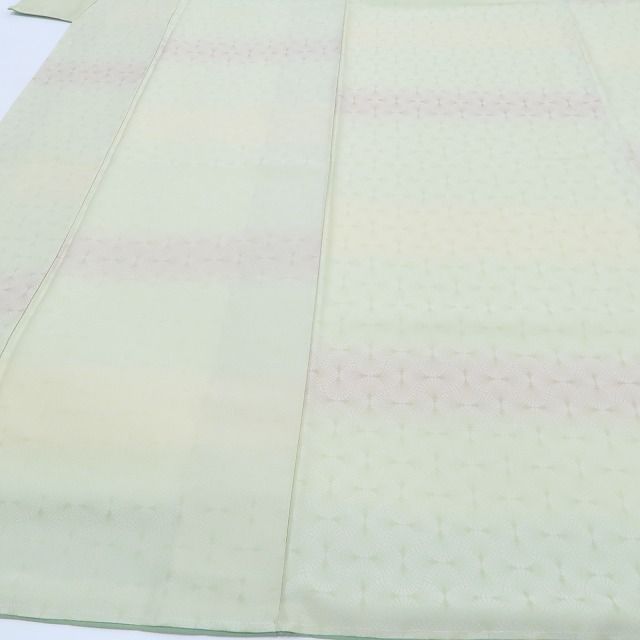 【新古品】tomihisa 新品 暈し 着物 正絹 仕付け糸付 トールサイズ お召 5487