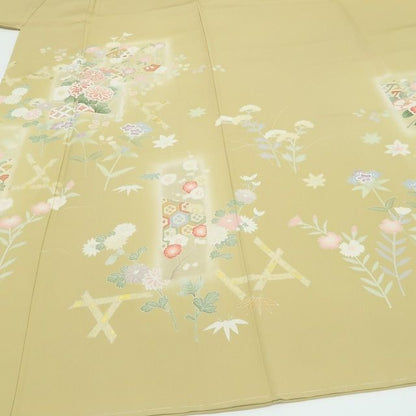 【新古品】tomihisa 新品 金駒刺繍 着物 正絹 仕付け糸付 訪問着 5588