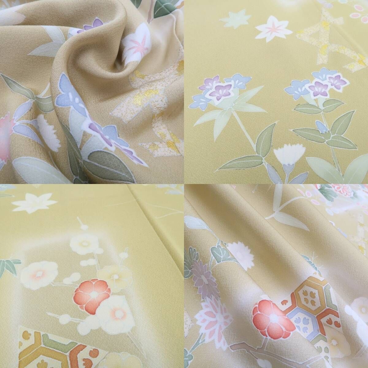 【新古品】tomihisa 新品 金駒刺繍 着物 正絹 仕付け糸付 訪問着 5588