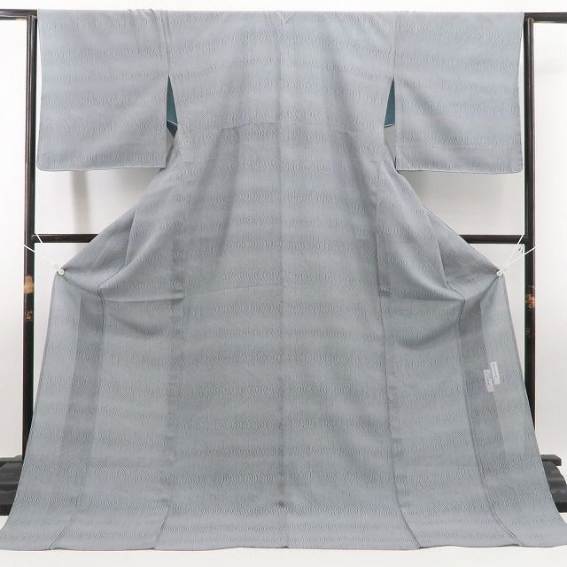 【新古品】tomihisa 新品 夏単衣 南部幸雄 いよぞめ 夏着物 正絹 仕付け糸付 伊勢型小紋 5846