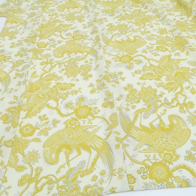 【新品】tomihisa 新品 SOULEIADO セオアルファ 鷺 お仕立て上がり品 洗える夏着物 仕付け糸付 小紋 浴衣 6343