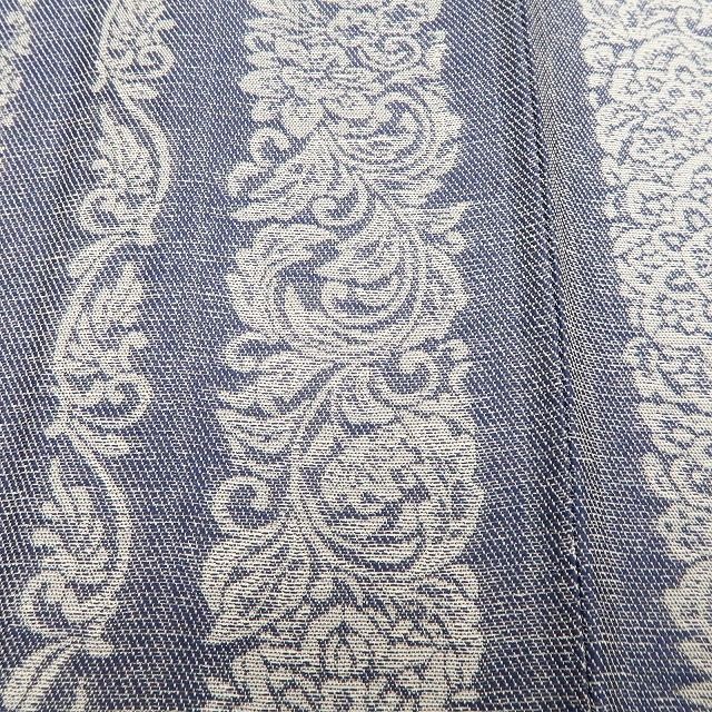 【新古品】tomihisa 新品 単衣 宮田織物 やまと扱い 本しぼ織 着物 正絹 仕付け糸付 お召 6609
