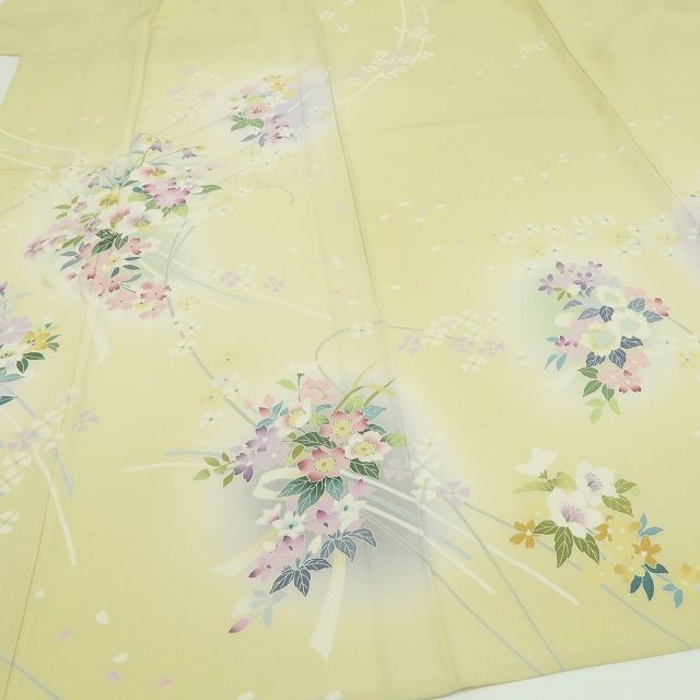 【新古品】tomihisa 新品 単衣 京加賀友禅 松本健一 落款 手描き友禅 着物 仕付け糸付 トールサイズ 訪問着 6623