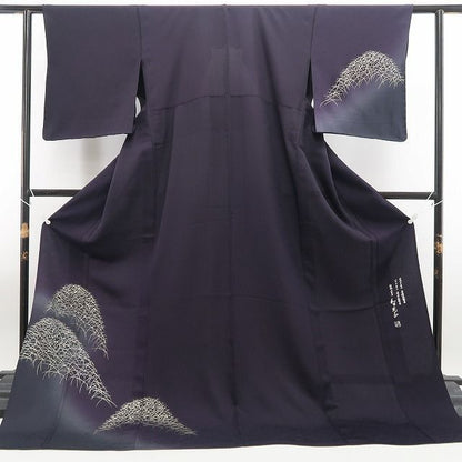 【新古品】tomihisa 新品 単衣 金彩友禅 和田光正 落款 着物 仕付け糸付 訪問着 6638