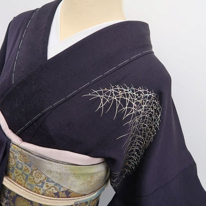 【新古品】tomihisa 新品 単衣 金彩友禅 和田光正 落款 着物 仕付け糸付 訪問着 6638