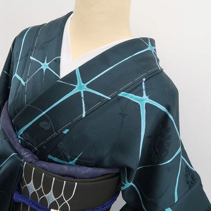 【新古品】tomihisa 新品 単衣 BANKAN 光蔵の世界 一刀彫 暈し 着物 正絹 仕付け糸付 小紋 6640