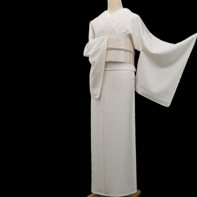 【新古品】tomihisa 新品 単衣 唐花 お仕立て上がり品 洗える着物 トールサイズ 小紋 6667