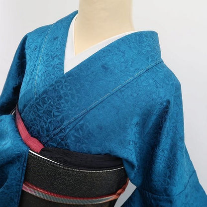 【新古品】tomihisa 新品 単衣 BANKAN 十二星座 着物 正絹 仕付け糸付 小紋 色無地 6730