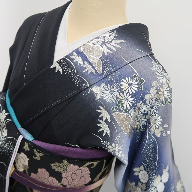 tomihisa 新品 桂由美 落款 銀彩 茶屋辻 着物 正 仕付け糸付 トールサイズ”茶屋辻で品格と華やぎを備えて”訪問着 6877