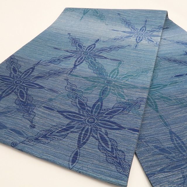 tomihisa 美品 着物 正絹 全通“静かな存在感で装いを引き締める”袋帯 6889