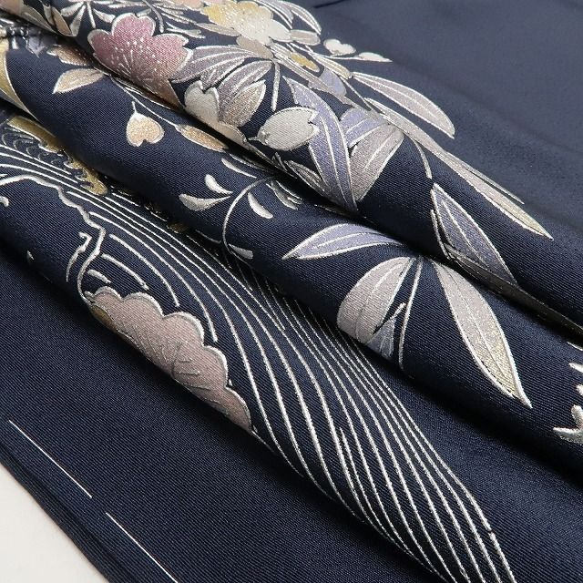 tomihisa 新品 金彩友禅作家 和田光正 落款 桜 着物 正絹 仕付け糸付 トールサイズ”青褐に宿る品格の金彩”訪問着 6914