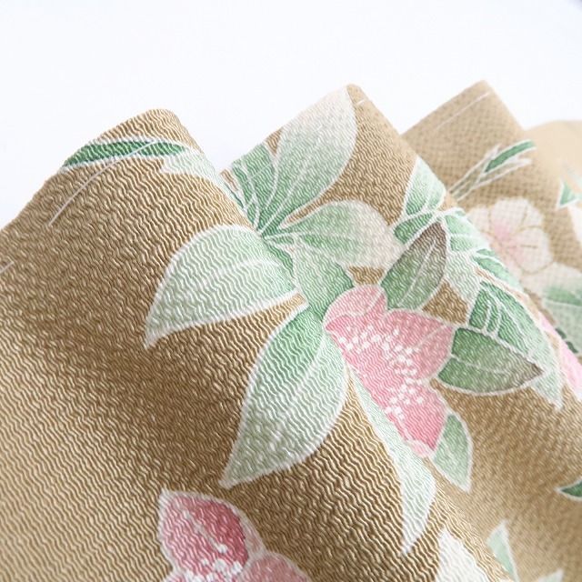 tomihisa 新品 手描き友禅 落款 着物 正絹 仕付け糸付”静けさに花ひらく手描き友禅”訪問着 6956