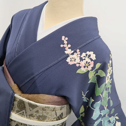 tomihisa 未着用 十日町友禅 阿部佳雪 落款 茶屋辻 着物 正絹 仕付け糸付”茶屋 辻が描く穏やかな晴れの日”訪問着 7012