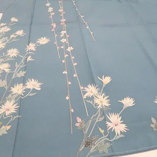 【新古品】tomihisa 新品 本加賀友禅 川端文子 落款 着物 正絹 仕付け糸付 訪問着 7313