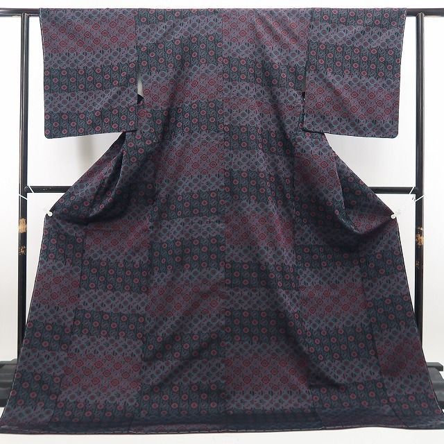 【新古品】tomihisa 新品 五重織経錦 着物 正絹 仕付け糸付 お召 7324