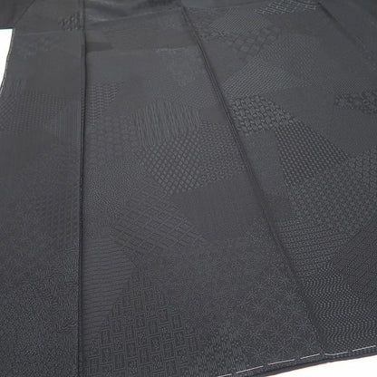 【新古品】tomihisa 新品 寄せ柄 着物 正絹 仕付け糸付 お召 7397