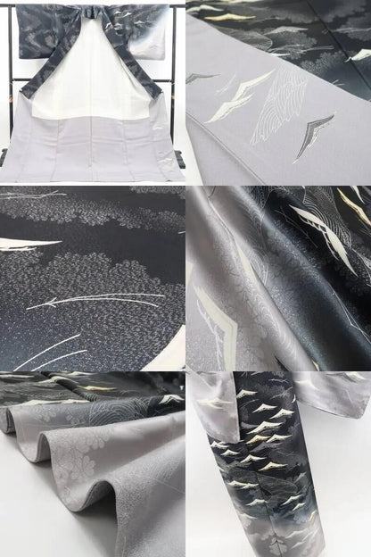 【新古品】tomihisa 新品 金糸刺繍 着物 正絹 仕付け糸付 訪問着 7422