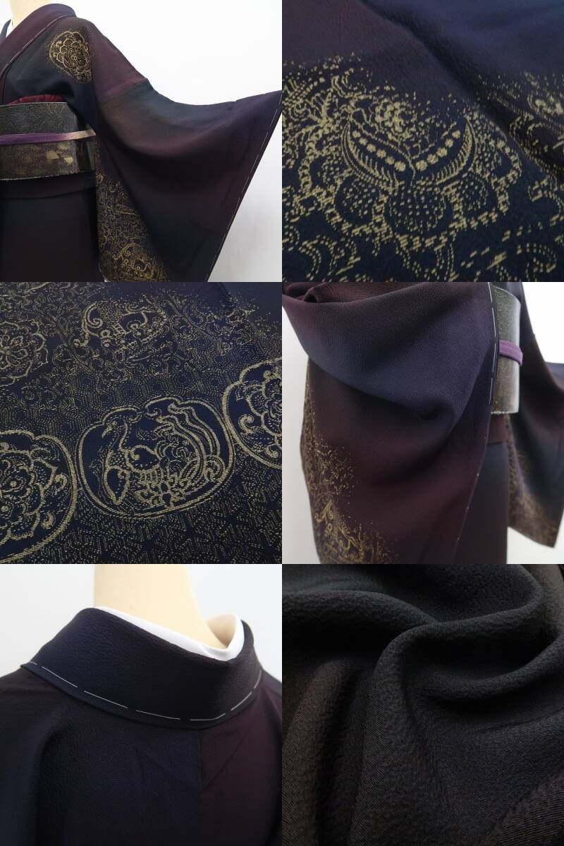 【新古品】tomihisa 新品 前田仁仙 落款 暈し 着物 正絹 仕付け糸付 訪問着 7437