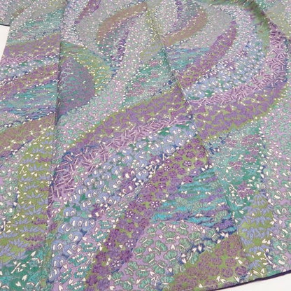 【新古品】tomihisa 新品 宝尽くし 金通し 松竹梅 桜 着物 正絹 仕付け糸付 小紋7441