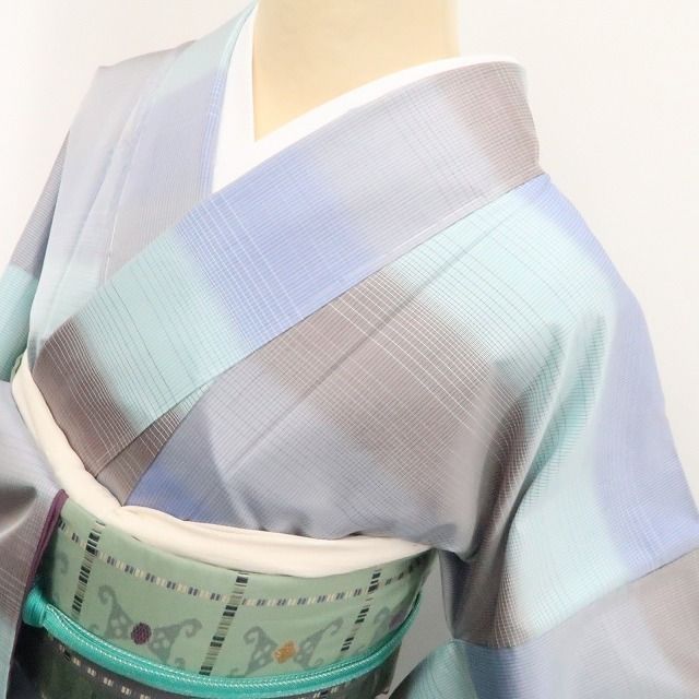 【新古品】tomihisa 新品 着物 正絹 証紙付 仕付け糸付 本場大島紬 7448
