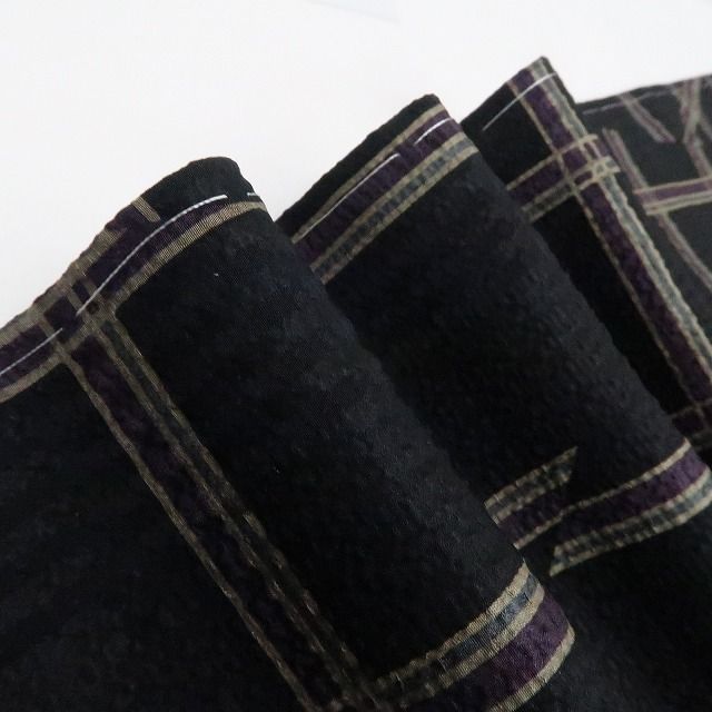 【新古品】tomihisa 新品 やまと誂製 斉藤上太郎 レトロモダン 着物 正絹 仕付け糸付 小紋 7449