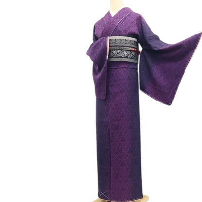 【新古品】tomihisa 新品 BANKAN 縦暈し 着物 正絹 仕付け糸付 小紋 7451