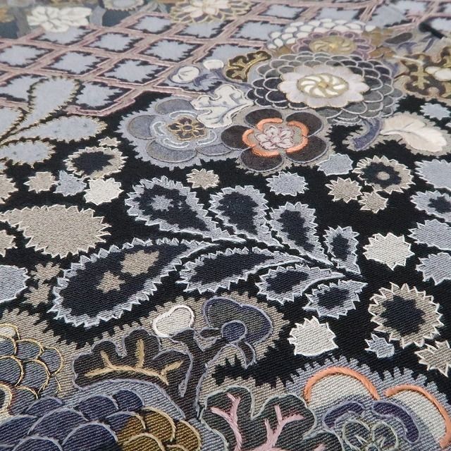 【新古品】tomihisa 新品 総刺繍 着物 正絹 仕付け糸付 訪問着 7453