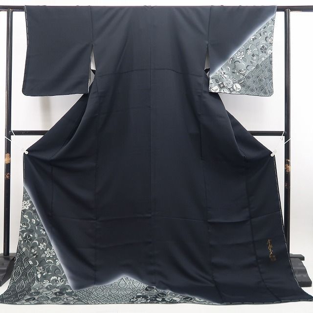【新古品】tomihisa 新品 斉藤三才 落款 着物 正絹 仕付け糸付 訪問着 7466