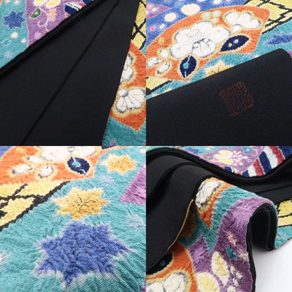 【中古】tomihisa 美品 辻ヶ花 絞り 落款 着物 正絹 作家物 袋帯 7470