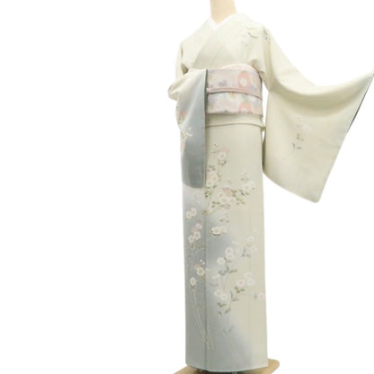 【新古品】tomihisa 新品 ほていや謹製 手描き友禅 着物 正絹 仕付け糸付 訪問着 7490