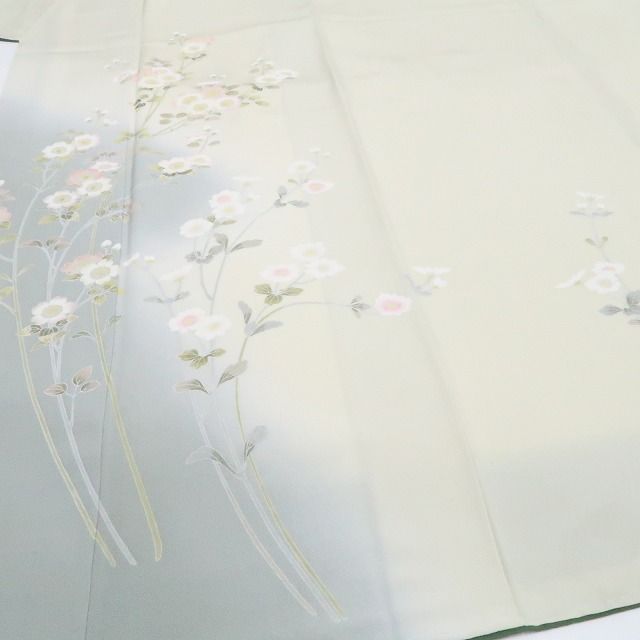 【新古品】tomihisa 新品 ほていや謹製 手描き友禅 着物 正絹 仕付け糸付 訪問着 7490