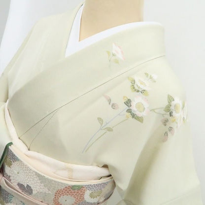 【新古品】tomihisa 新品 ほていや謹製 手描き友禅 着物 正絹 仕付け糸付 訪問着 7490