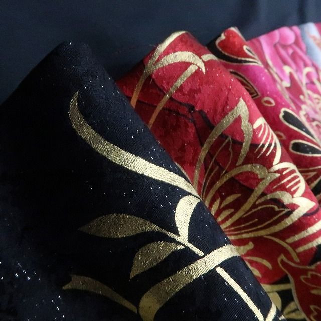 【中古】tomihisa 美品 希少トールサイズ 薔薇 銀通し 着物 成人式 振袖 7504