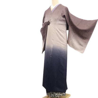 【新古品】tomihisa 新品 金彩友禅 和田光正 落款 着物 正絹 ロング丈 仕付け糸付 道中着 7509
