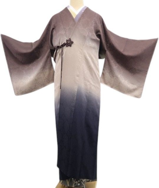 【新古品】tomihisa 新品 金彩友禅 和田光正 落款 着物 正絹 ロング丈 仕付け糸付 道中着 7509