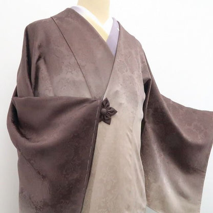 【新古品】tomihisa 新品 金彩友禅 和田光正 落款 着物 正絹 ロング丈 仕付け糸付 道中着 7509