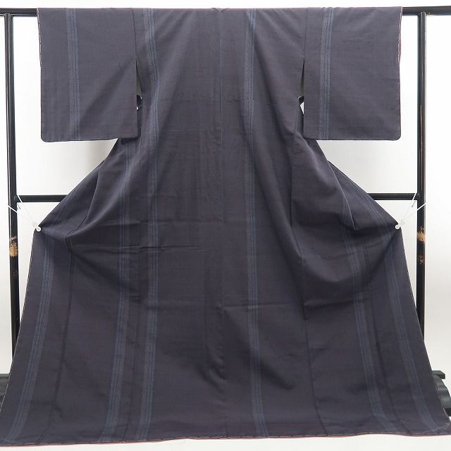 【新古品】tomihisa 新品 奥順謹製 はたおり娘 着物 正絹 仕付け糸付 証紙付 結城紬 7513