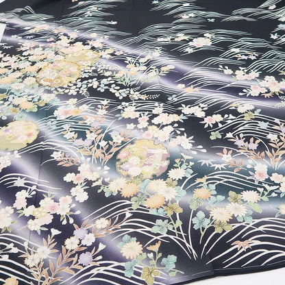 【新品】tomihisa 新品 吉澤友禅 お仕立て上がり品 金駒刺繍 雪輪 着物 正絹 仕付け糸付 トールサイズ 訪問着 7516
