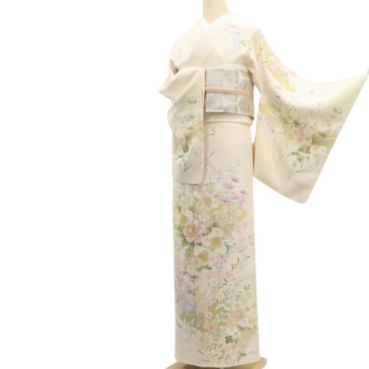 【新品】tomihisa 新品 吉澤友禅 お仕立て上がり品 着物 正絹 仕付け糸付 トールサイズ 訪問着 7519