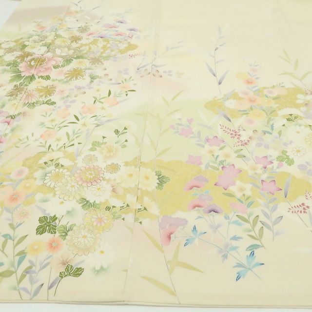 【新品】tomihisa 新品 吉澤友禅 お仕立て上がり品 着物 正絹 仕付け糸付 トールサイズ 訪問着 7519