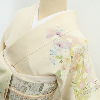 【新品】tomihisa 新品 吉澤友禅 お仕立て上がり品 着物 正絹 仕付け糸付 トールサイズ 訪問着 7519