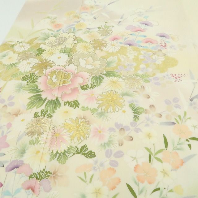 【新品】tomihisa 新品 吉澤友禅 お仕立て上がり品 着物 正絹 仕付け糸付 トールサイズ 訪問着 7519